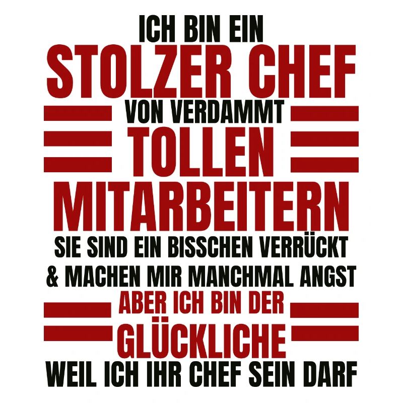 Ich Bin Ein Stolzer Chef Geburtstag Geschenk