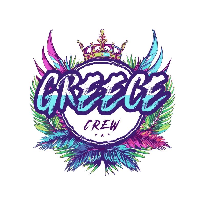 Grèce Crew Coloré