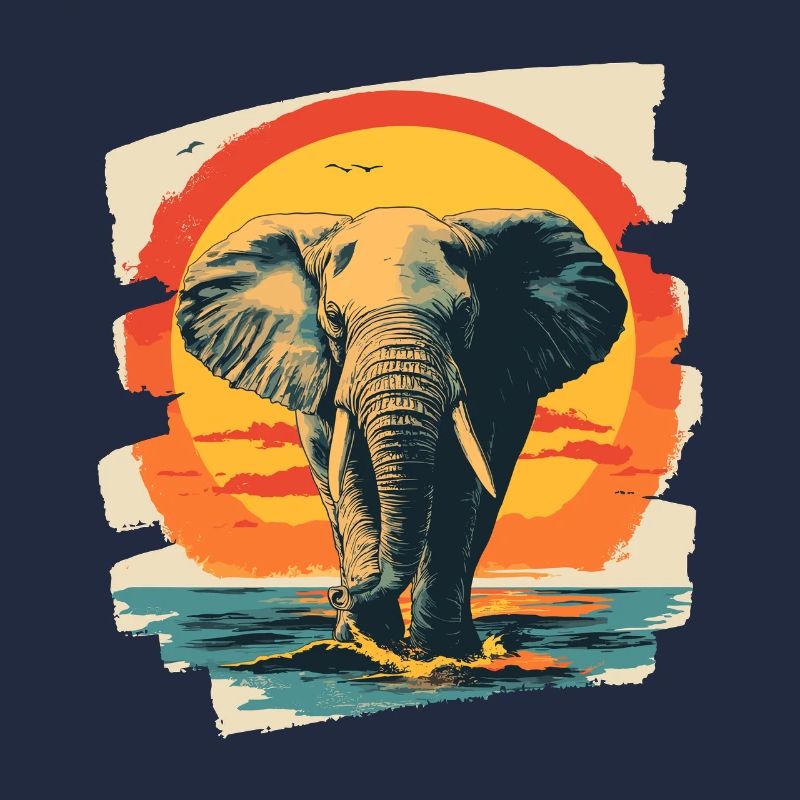 Éléphant Rétro