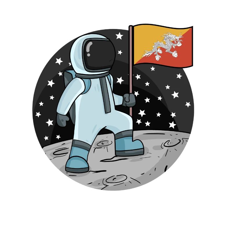 Drapeau des astronautes du Bhoutan