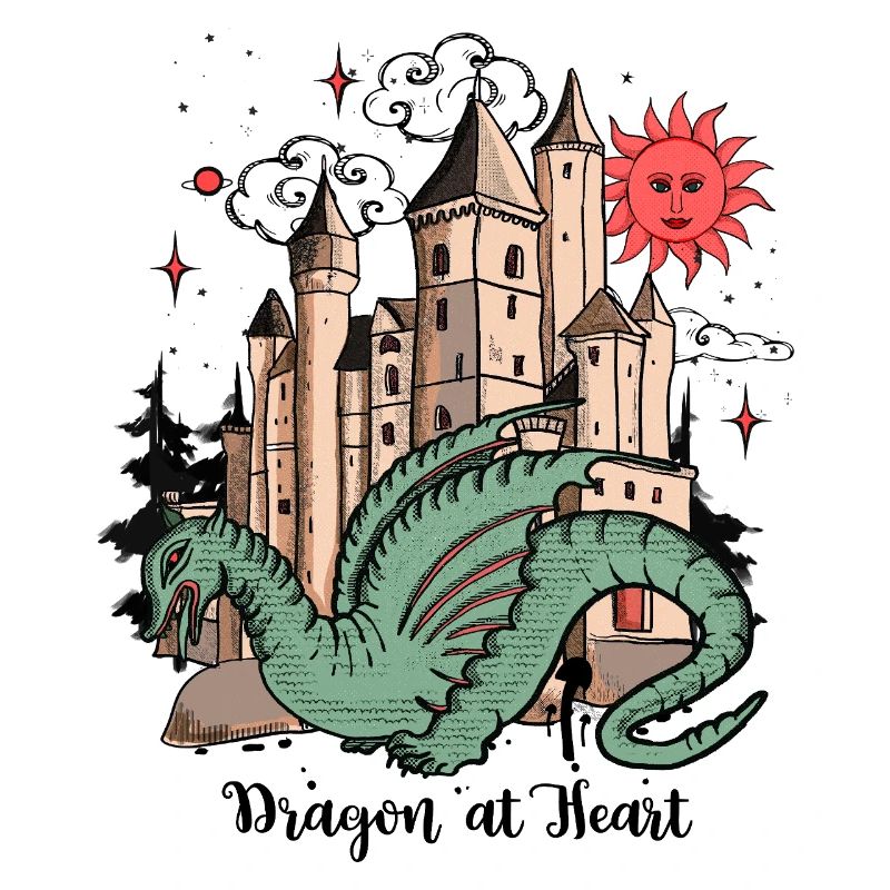 Drache mit Schloss
