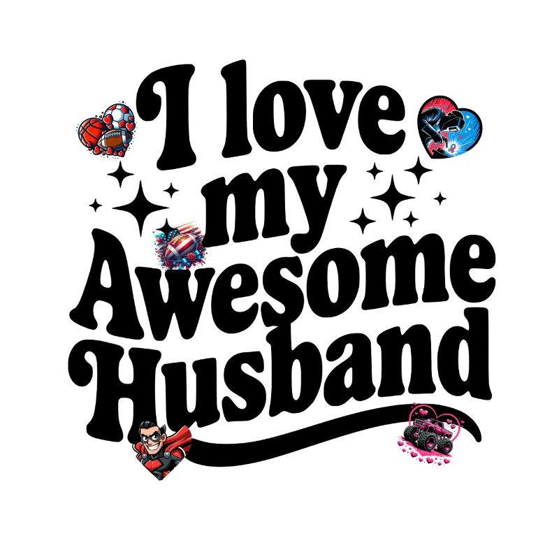 Awesome Husband Gift – Liebe trifft Sport & Superhe