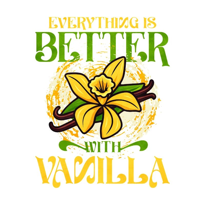 Vanilla with vanilla flower