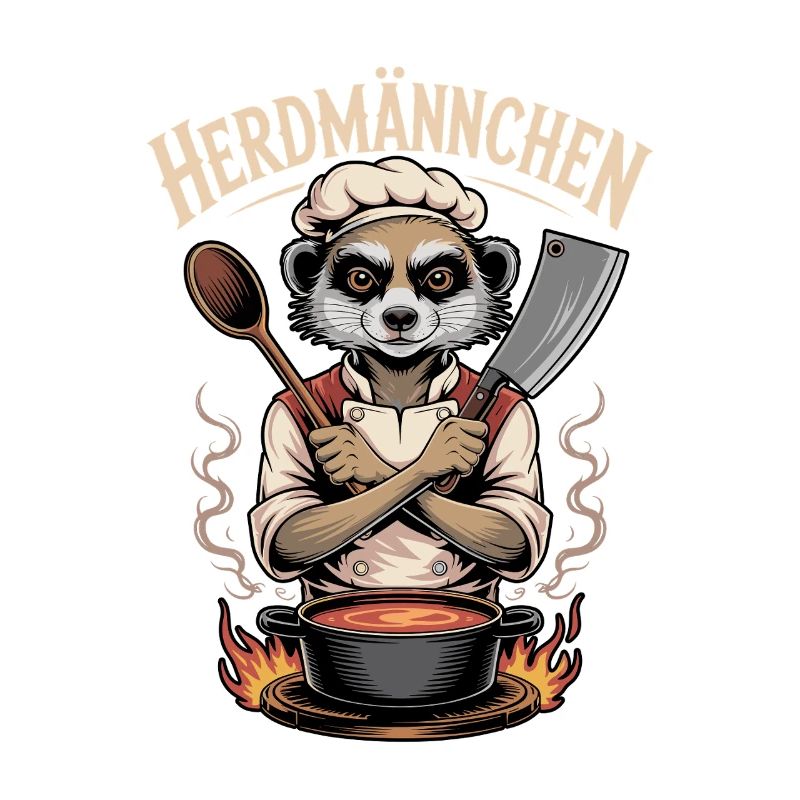 Herdmannchen Kochen Lustiger Koch Herdmannchen