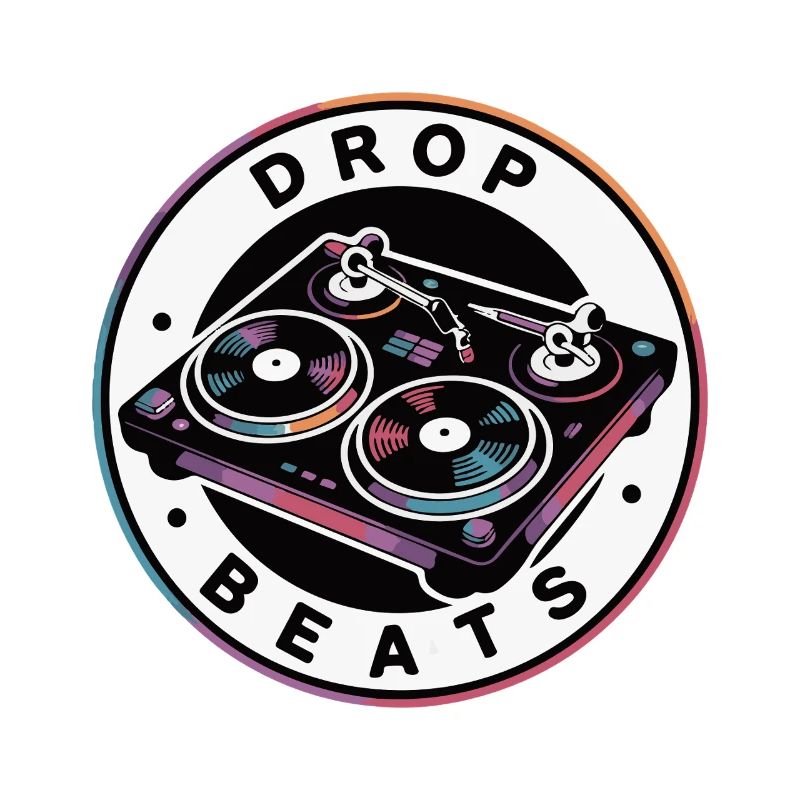 Drop Beat Turntable Illustration