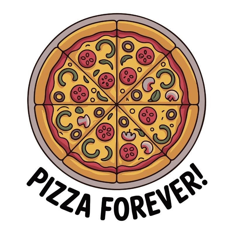 Retro Pepperoni Pizza Slice Pattern