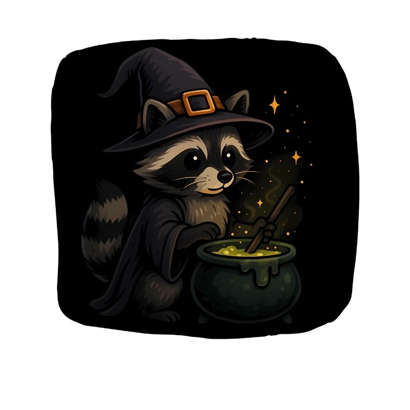 Necromantic raccoon with magic hat