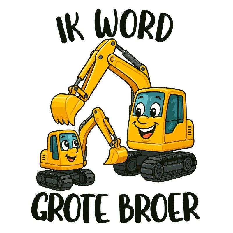 Großer Bruder, ich werde großer Bruder, Bagger