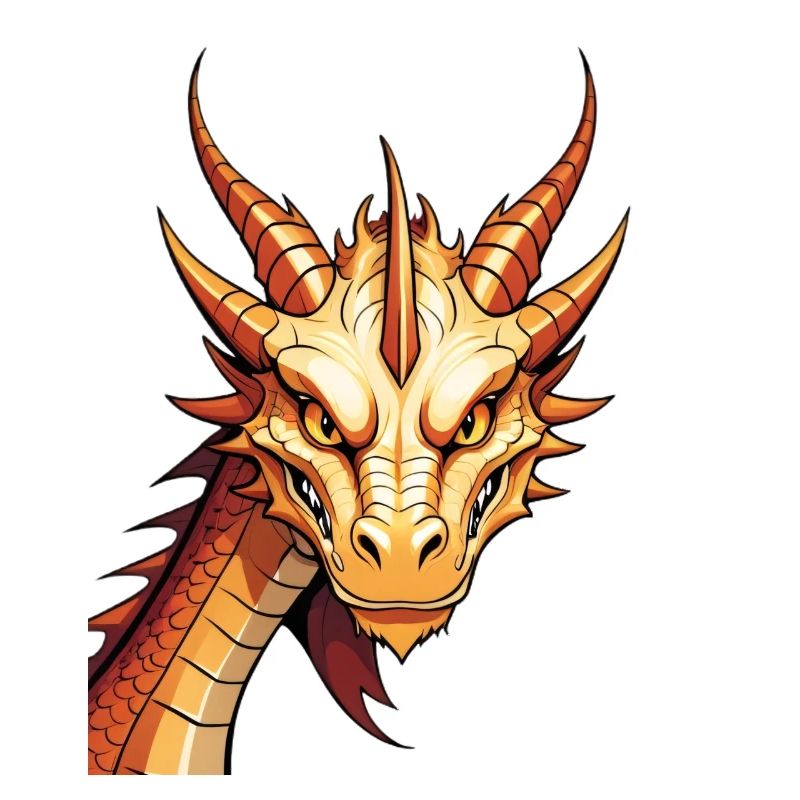 Puissance de feu de la tête de dragon dorée