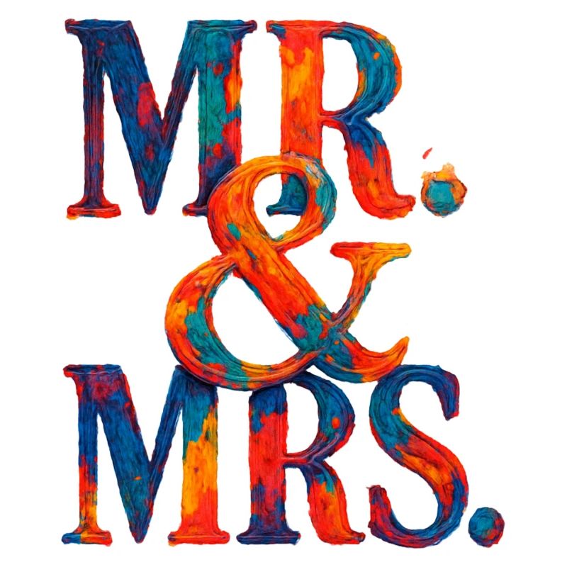 MR. & MRS - Romantic Wedding - Newlyweds