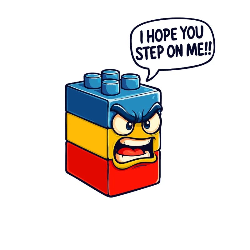 Ich hoffe, du trittst auf mich Brick Builder Block Building