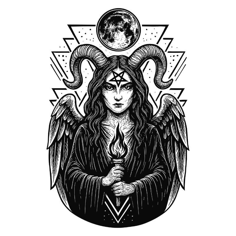 Lilith Witch Demon Pentagram Dark Magic