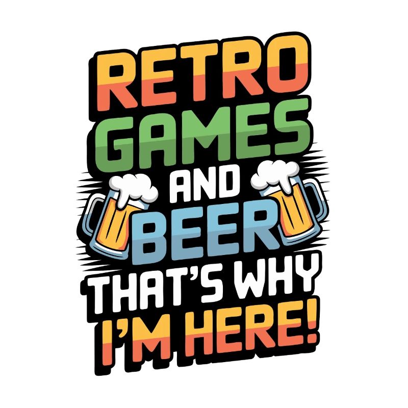 Retro-Spiele und Bier, deshalb bin ich hier.