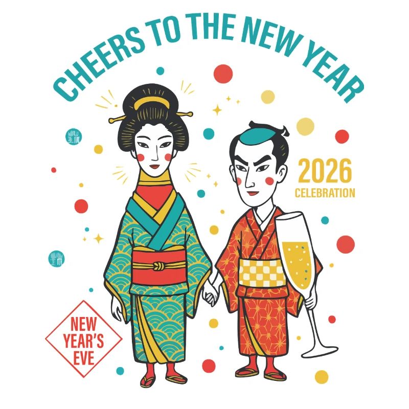 Prost auf das Design der Neujahrsfeier 2026