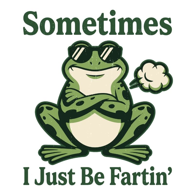 Manchmal bin ich einfach nur furzig lustiger Frosch-Meme