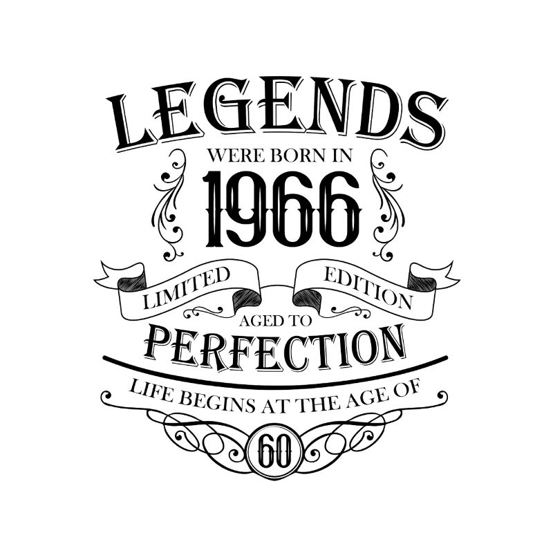 60e anniversaire 1966 Legends Vintage Design