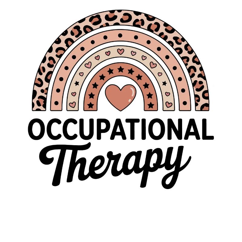 Rainbow Heart Therapy Motif