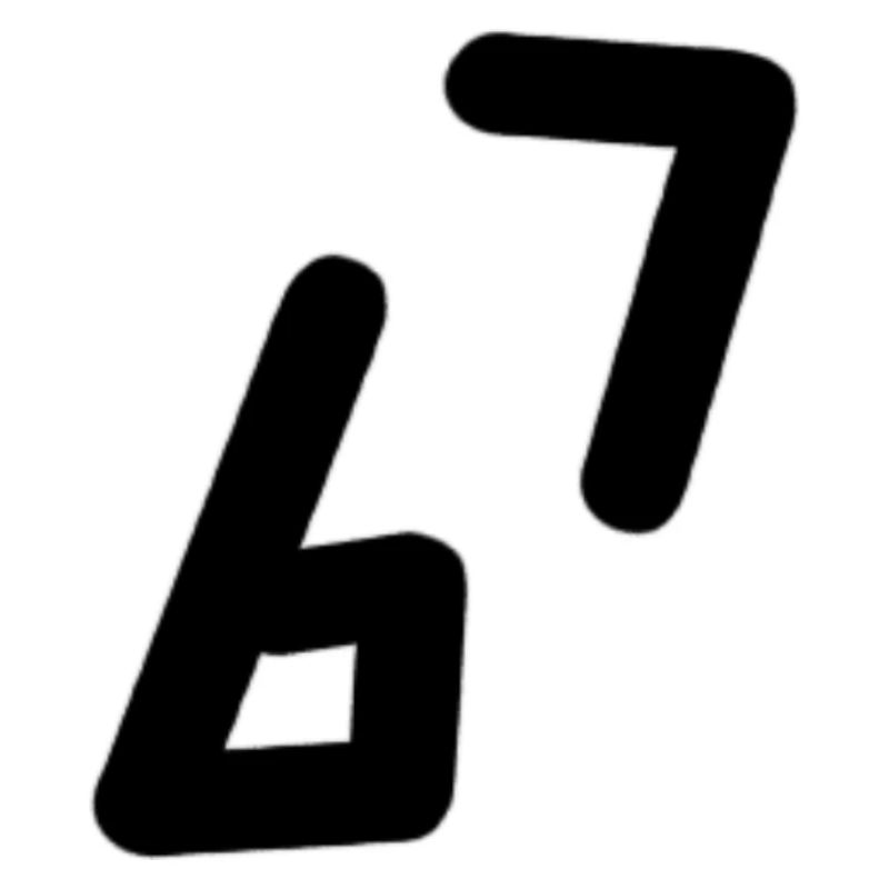 6 7 Numéro Noir