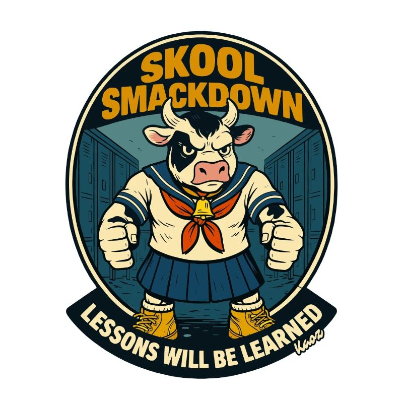 Affrontement de vaches à l’école