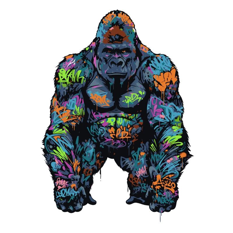 Gorille graffiti