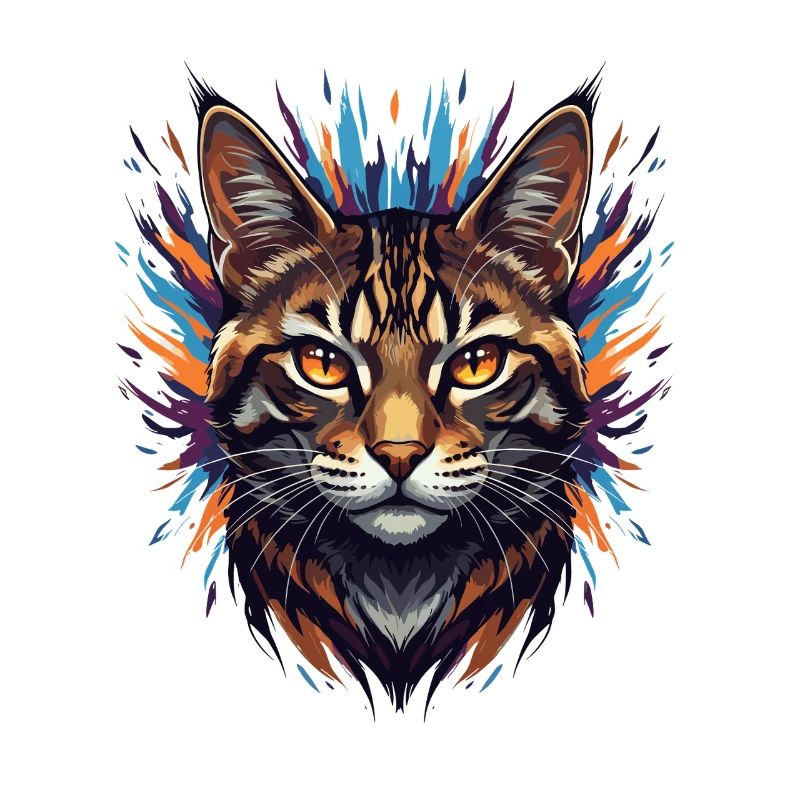 Colorful Cat's Head Fireworks