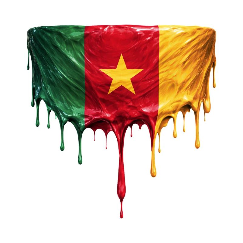 Cameroon Drop Flag Art