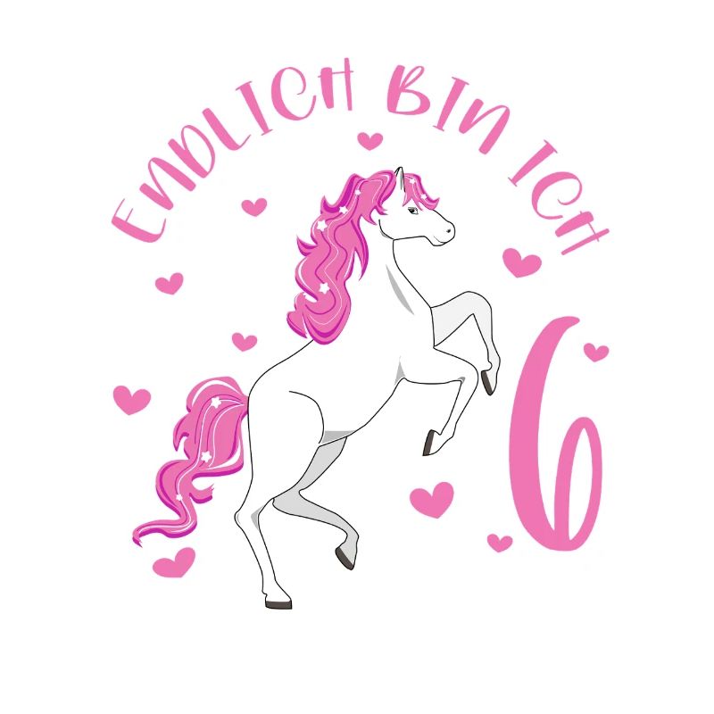 Cheval de 6 ans Enfin je suis 6 filles 6.