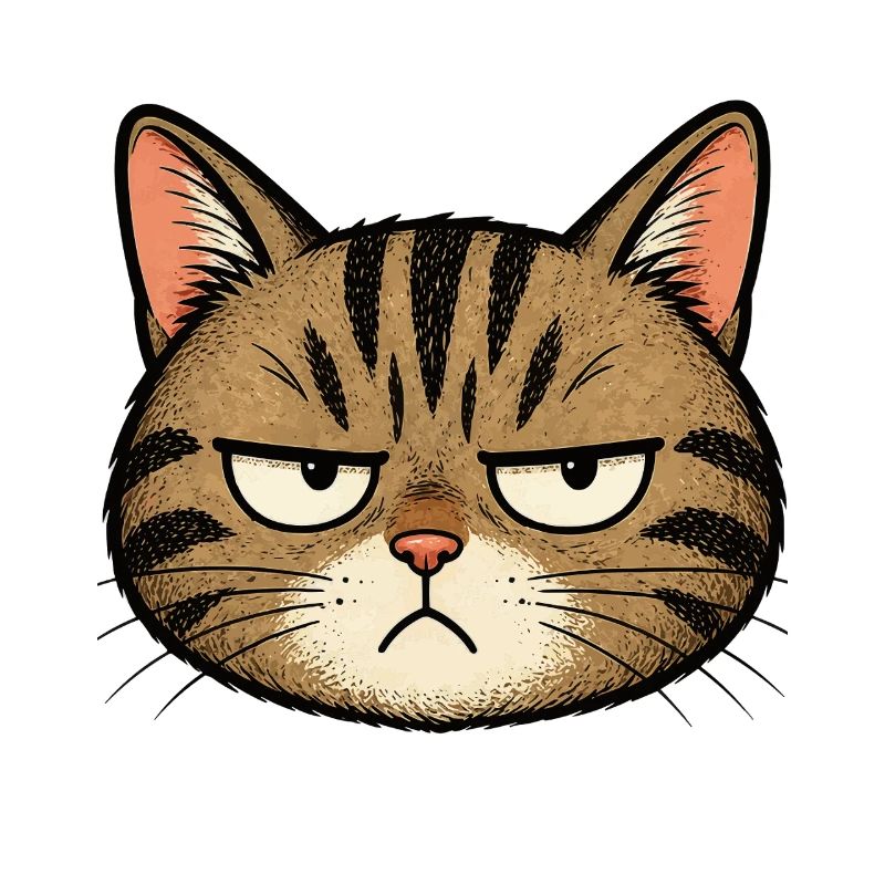Dessin animé Grim Cat
