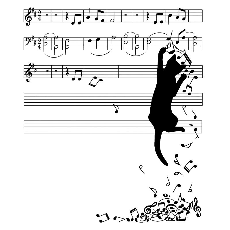 Musical Cat Art