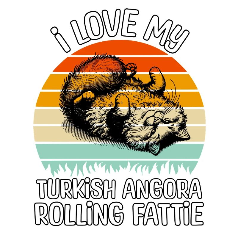 Drôle de chat angora turc