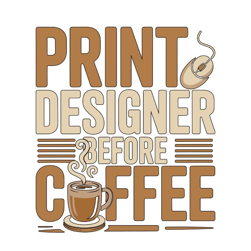 Designer d’impression avant graphiste Amant du café