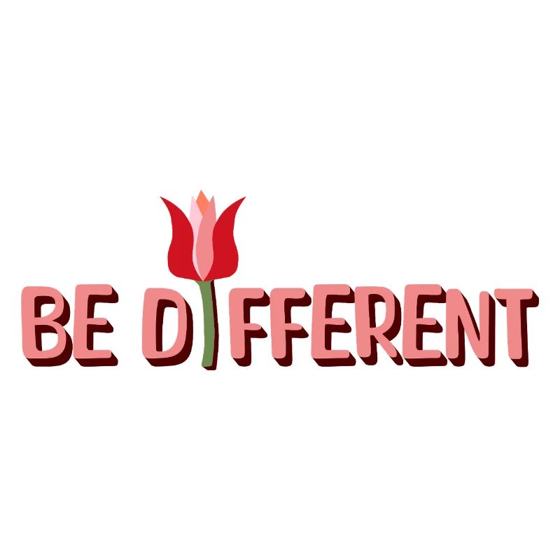 Soyez des tulipes différentes et des affirmations positives