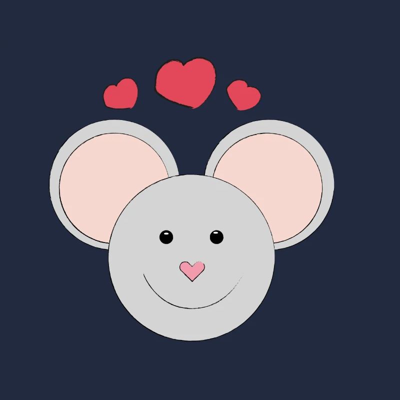Süße lachende Maus - Geschenk - Geschenkidee