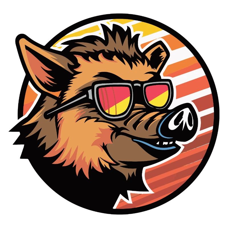 Schwein Comic Wildschwein