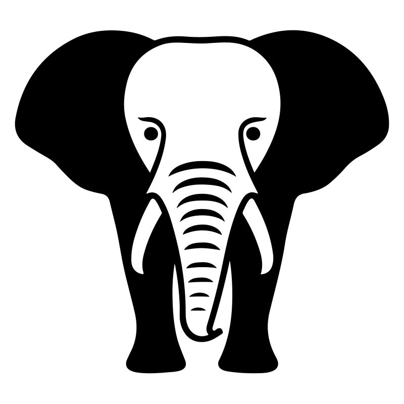 Silhouette d’animal éléphant