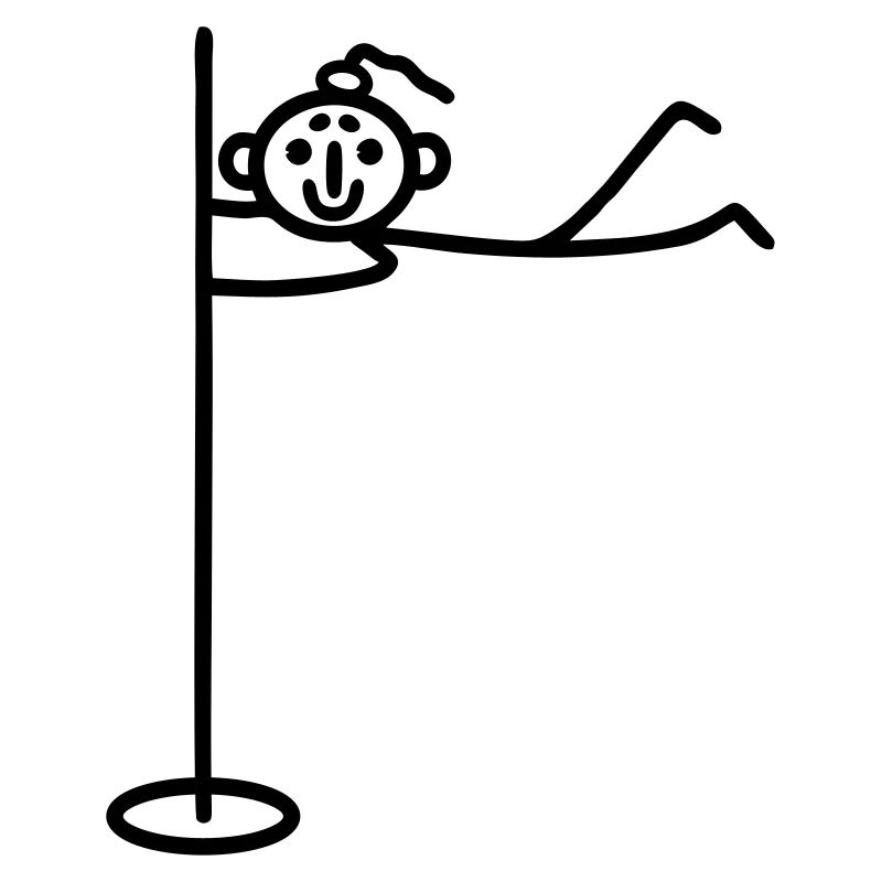 Pole dance Frau
