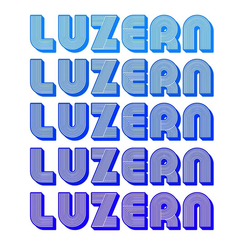 Luzern Gradient Schriftzug