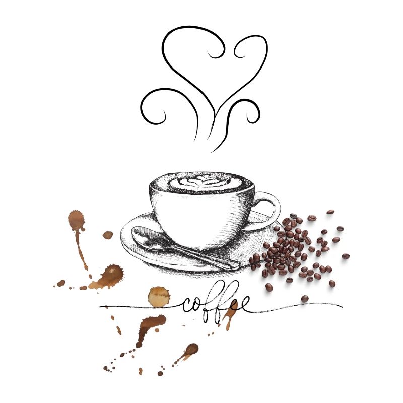 Tasse à café et conception de grains