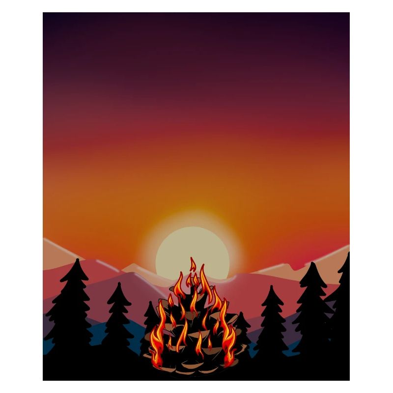 écologie, conservation, feu, forêt, feu, enfer, CO2