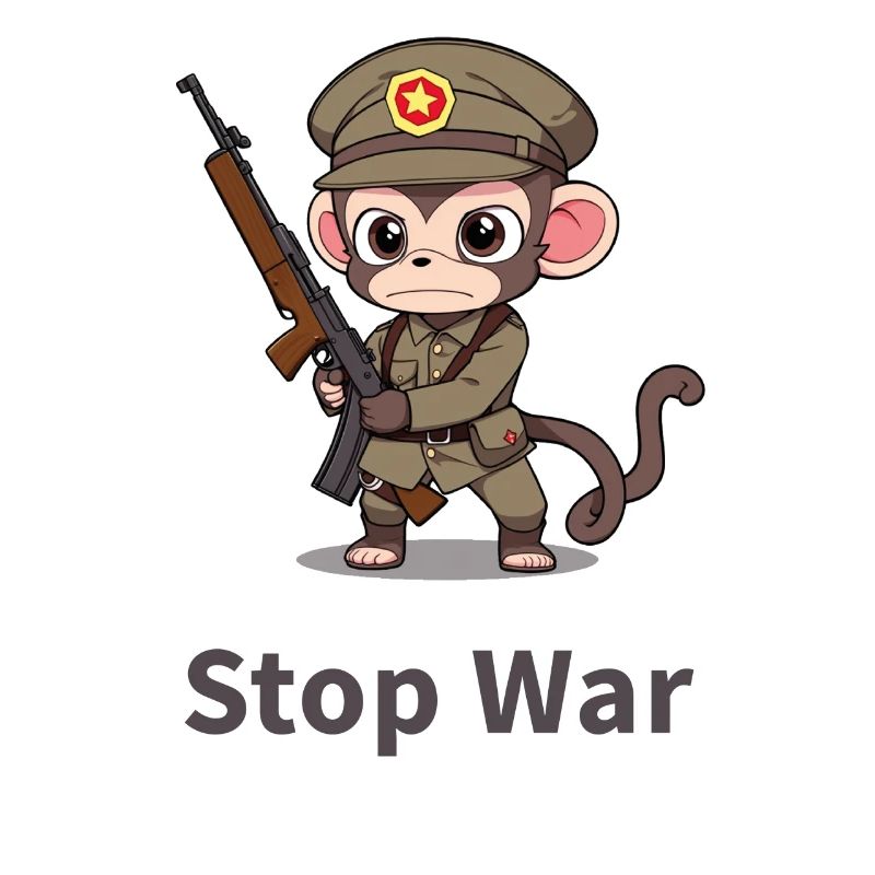 STOP WAR MONKEY