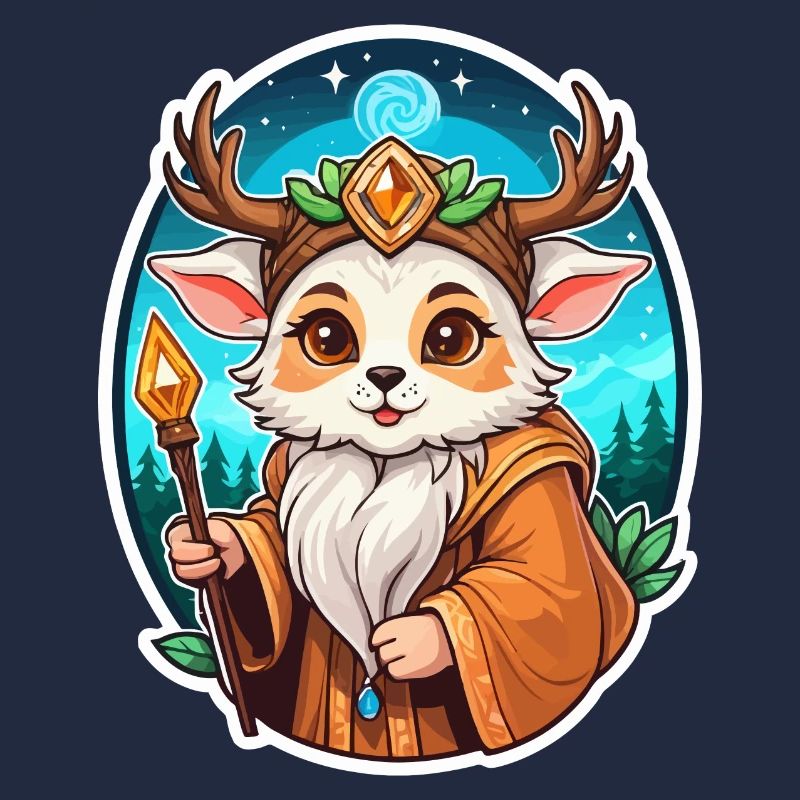 Druide Niedlich Illustration