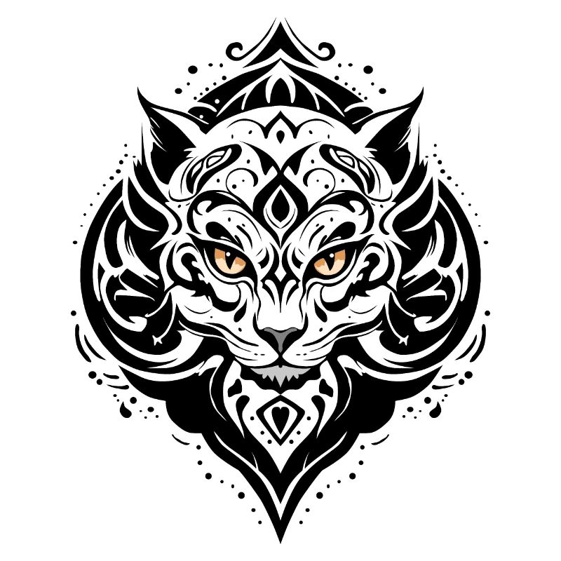 KATZE TATTOO SCHWARZ