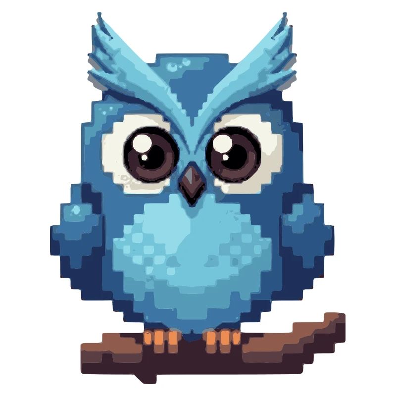 Pixel Owl – Style rétro 8 bits