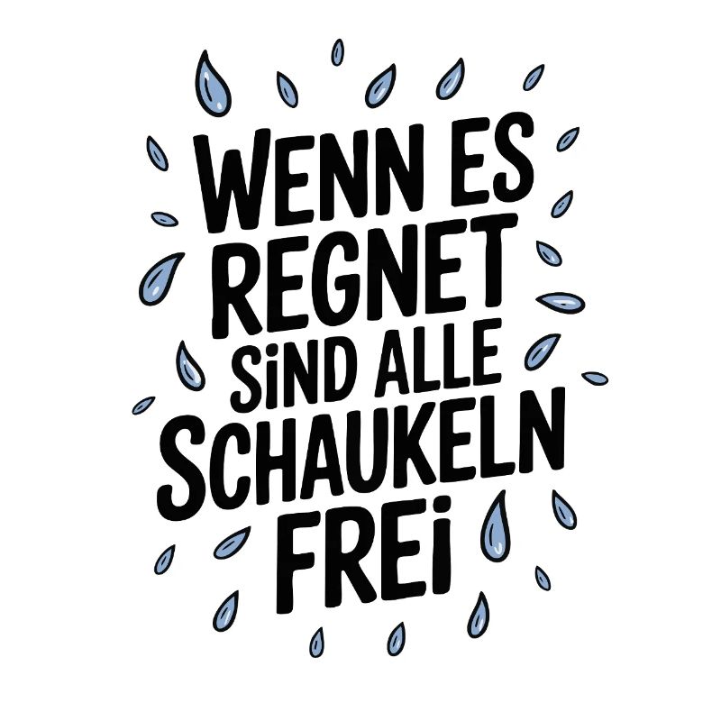Wenn es regnet sind alle Schaukeln frei