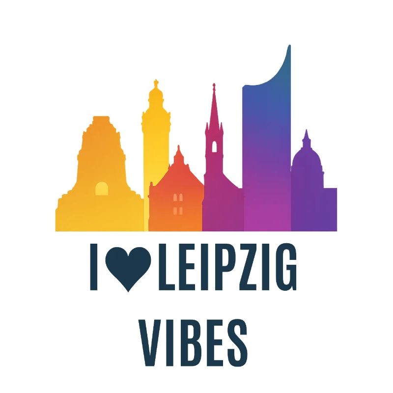 Leipzig Vibes Skyline Gradient City City