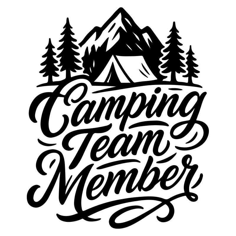 Camping Team Tent Mountains