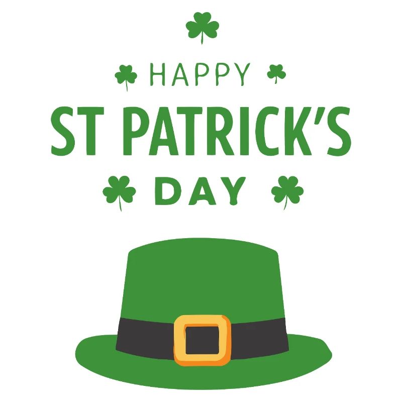 Chapeau vert Saint Patrick