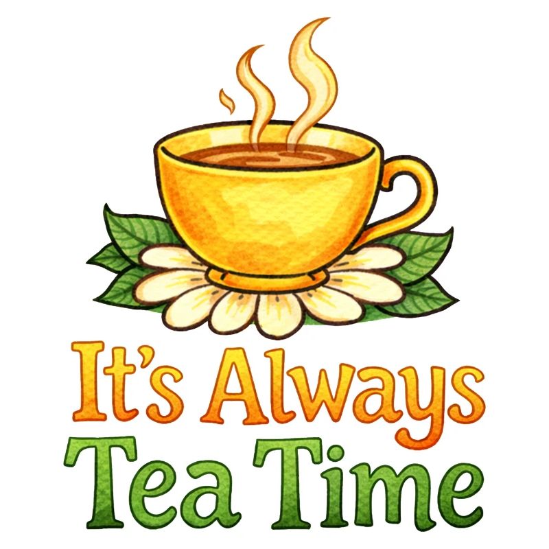 Always Tea Time Teacup Design