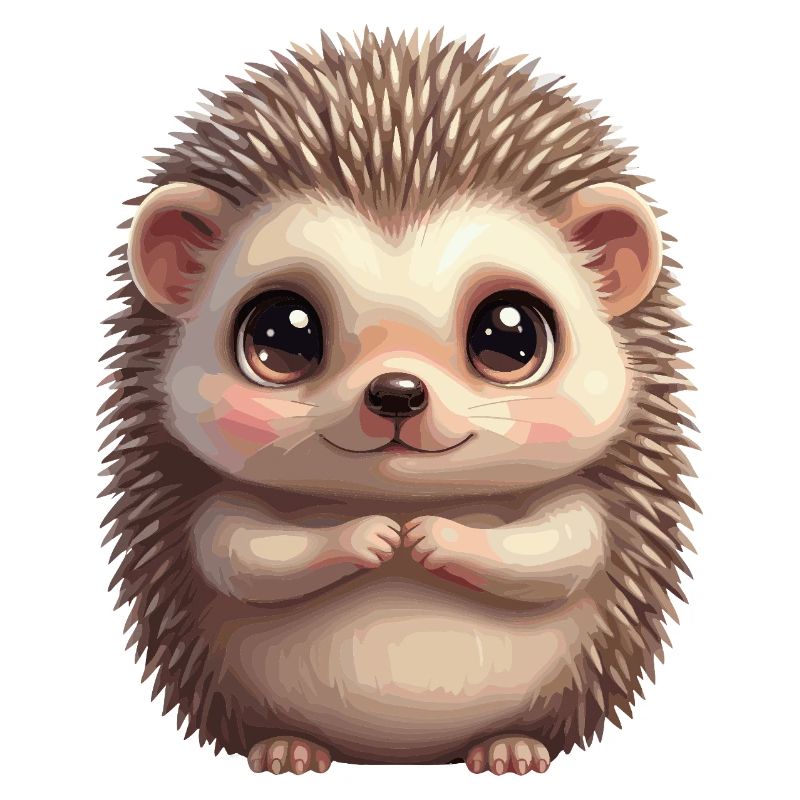 Dessin animé du hérisson câlin