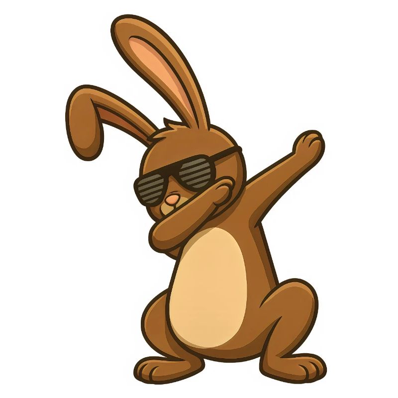 Lapin de Pâques Danse de Pâques Dab